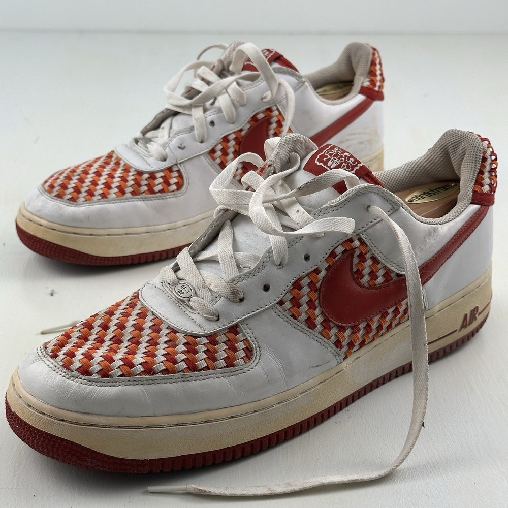 VTG Y2K Nike Air Force 1 Low‎ Premium Jamaica Pack Woven Shoes Men 13 Island